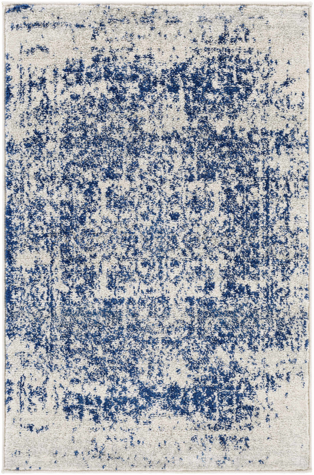 Rachel Navy Traditional Vintage Area Rug by Hauteloom